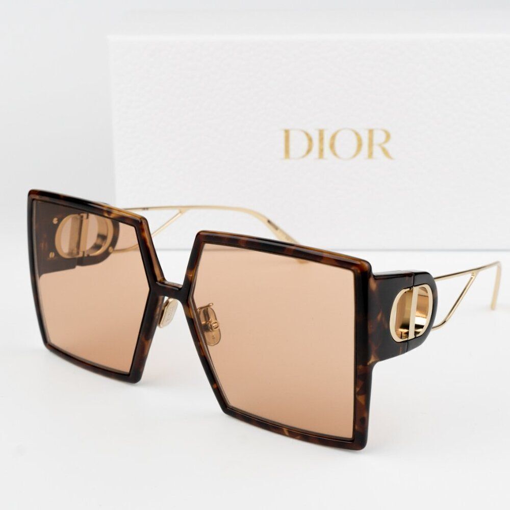 NEW Dior 30MONTAIGNE SU CD40030U 53Y 26L0 Blonde Havana Brown Women Sunglasses - Picture 2 of 11